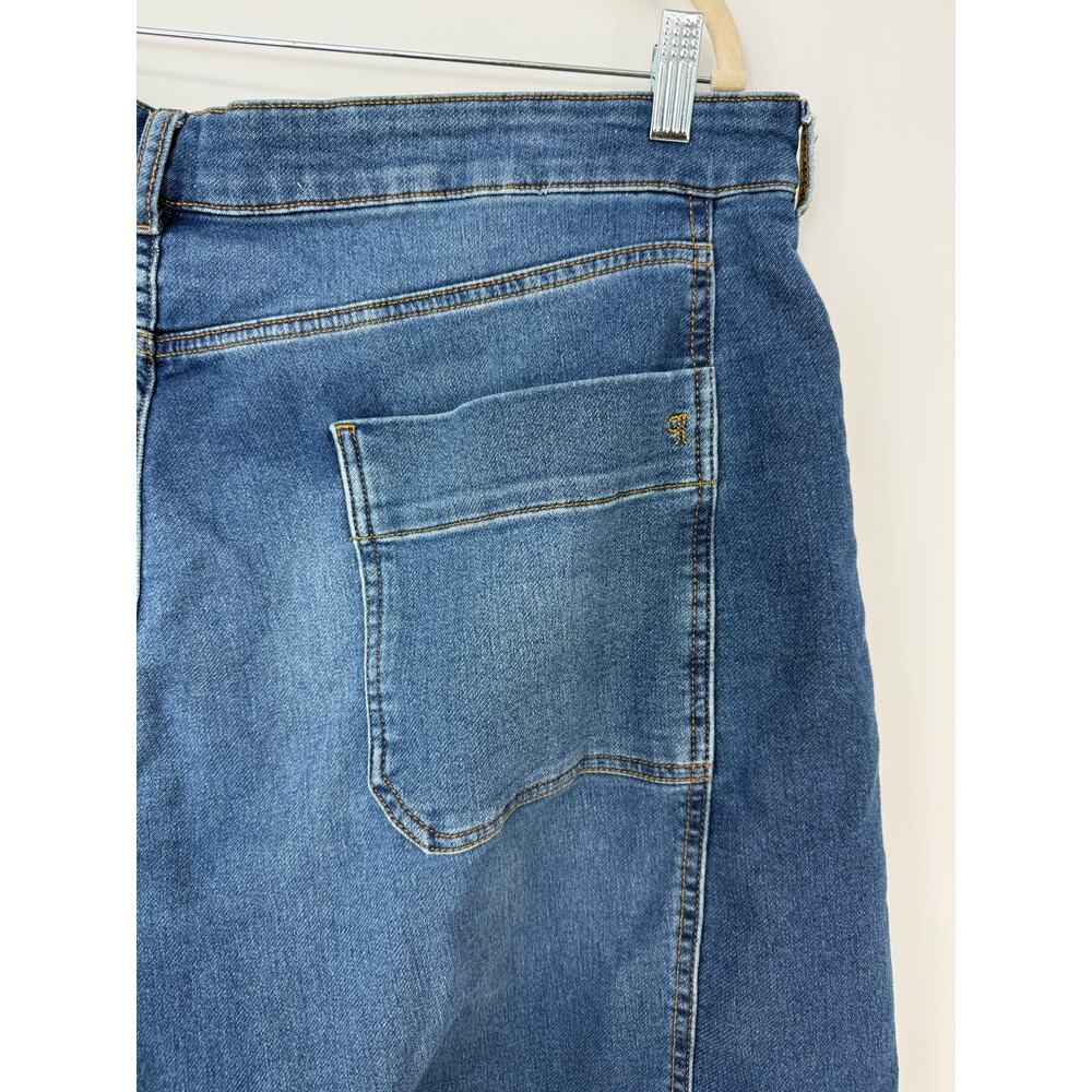 Anthropologie Pilcro Kenna Mid-Rise Heritage Crop Barrel Jeans Medium Wash 16W - Picture 7 of 13